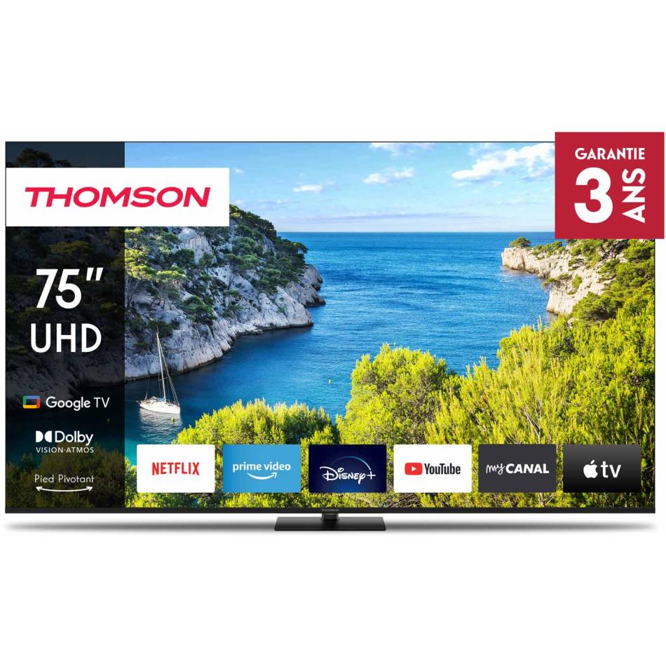 TV LED Thomson 75UG5C14 189 cm 4K UHD 2024 - vue 5
