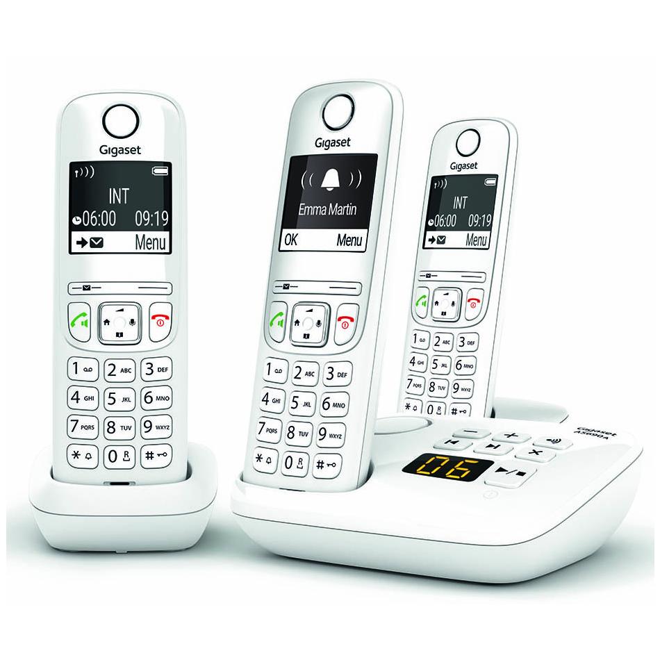 Téléphone sans fil GIGASET SIEMENS GIGA AS 690 A TRIO BLANC