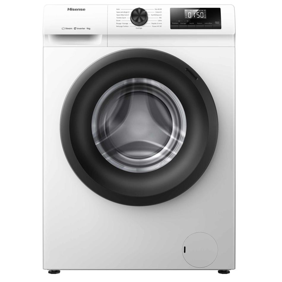 Lave-Linge Hublot Hisense WF1Q9041BW – 9 Kg, 1400 Tr/min, Classe A - vue 6