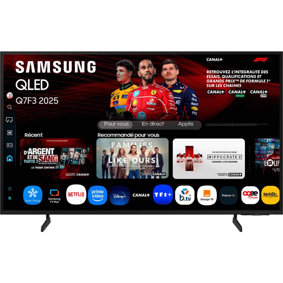 SAMSUNG tv qled tq43q7f3 4k ai - vue 2