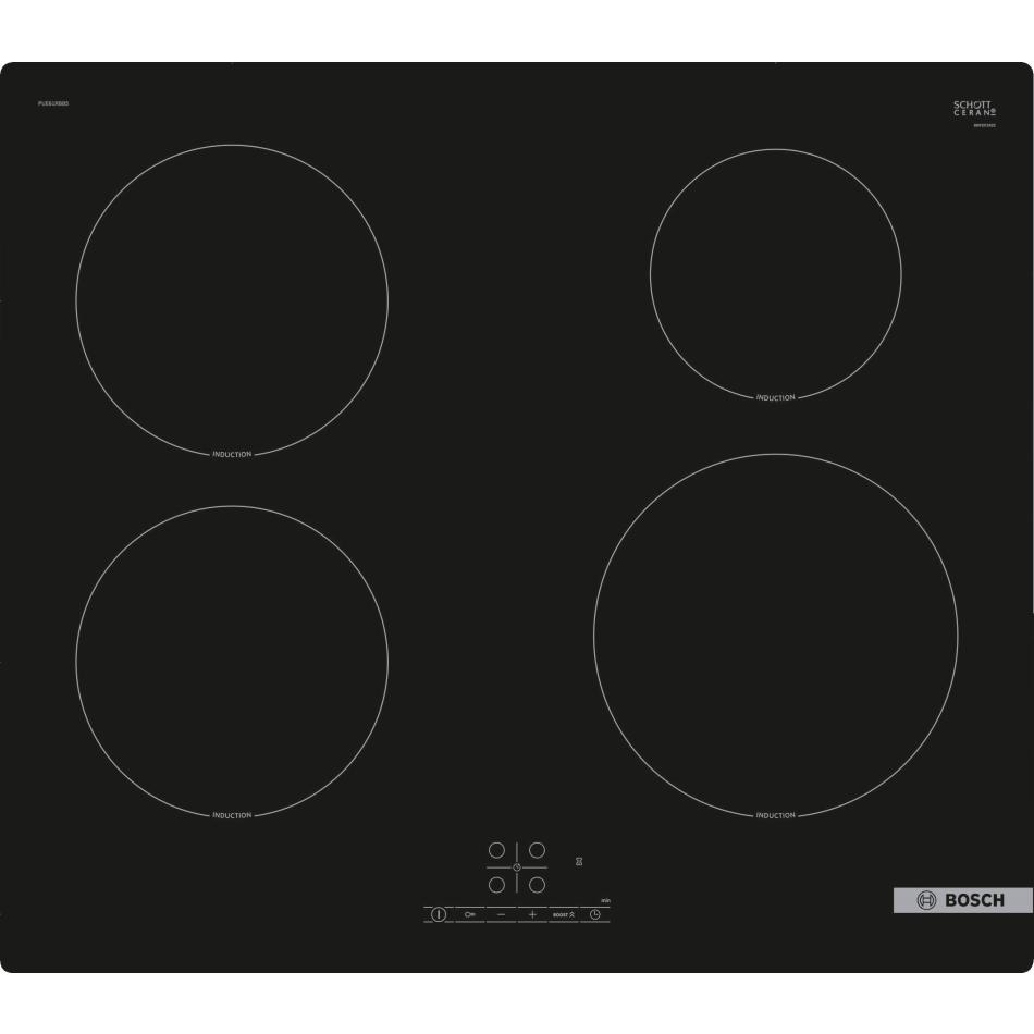 Plaque Induction Bosch PUE61RBB5E – 4 Foyers, 4600W, Commande TouchSelect - vue 5