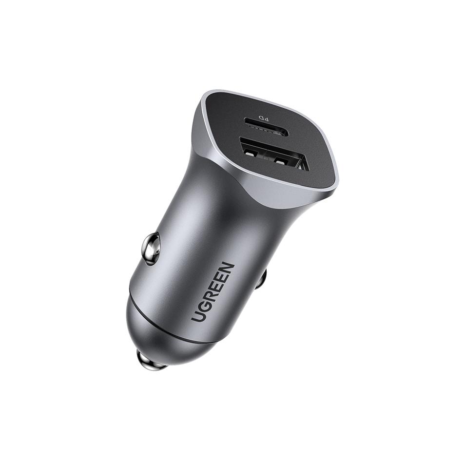 Chargeur de voiture UGREEN 1 port USB C + 1 port USB A - vue 2