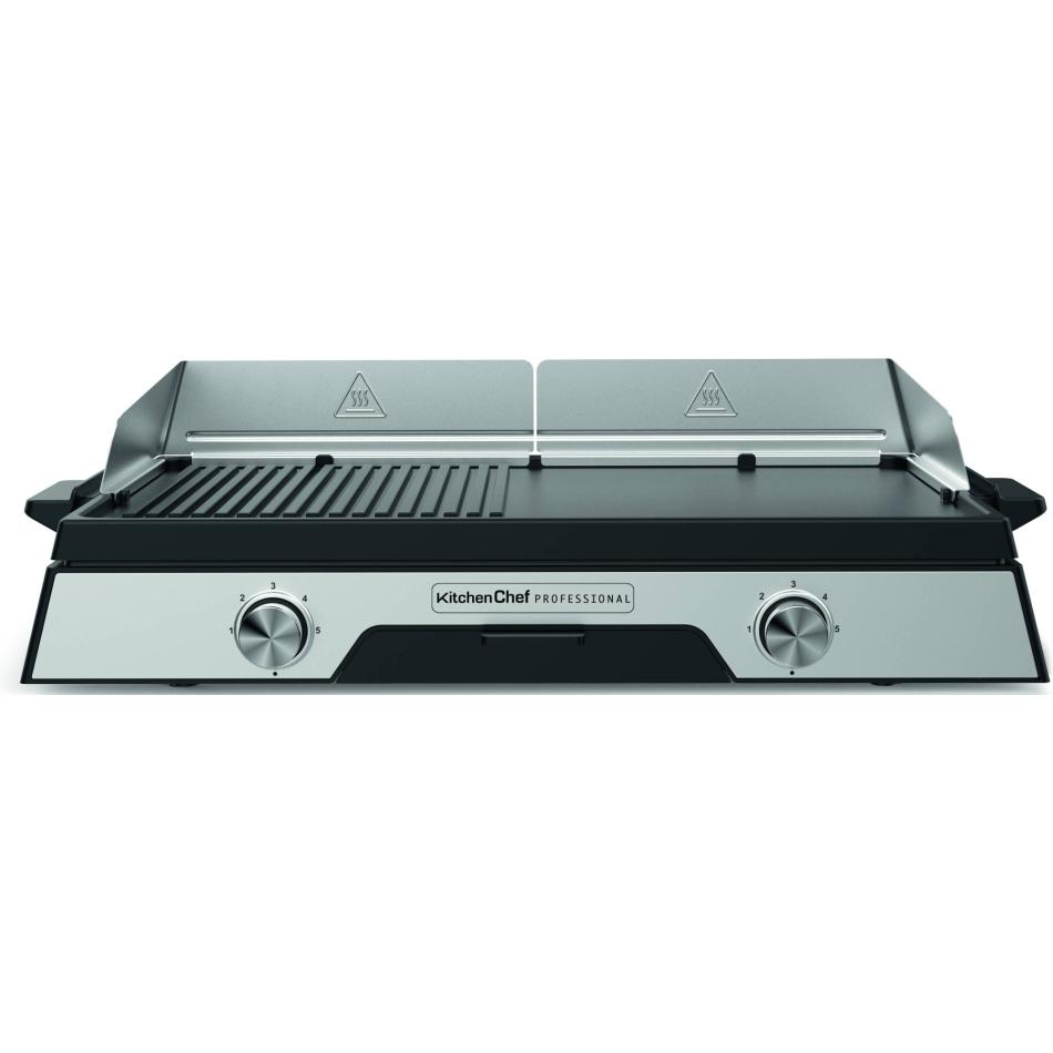 KITCHENCHEF Plancha Gril Duo 2200 PLANCHADUO2200 - vue 3