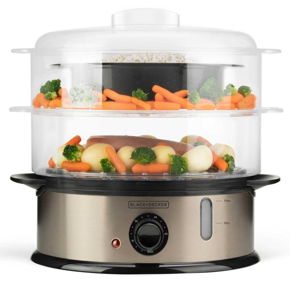 & DECKER CUISEUR VAPEUR 2BOLS MIN BXST800E - vue 2