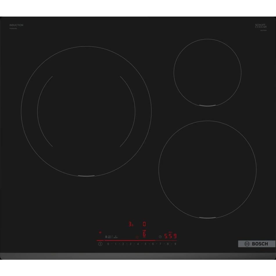 Plaque De Cuisson Induction BOSCH PIJ631HB1E – 3 Foyers, 7400W - vue 7