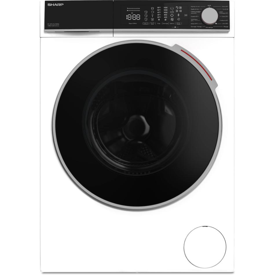 Lave-Linge Frontal SHARP ESNFL014CWNA – 10 Kg, 1400 trs/min, Induction