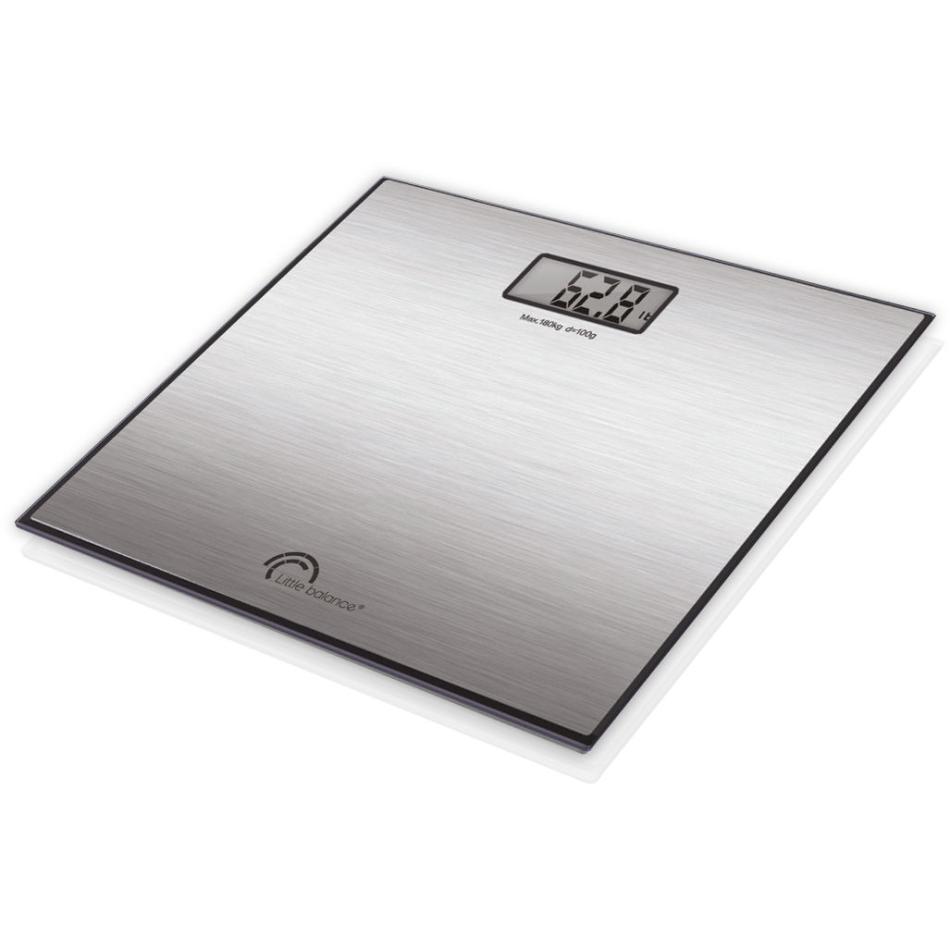 Pèse personne exclusif Inox little balance 8159 revêtement inox avec vernis anti traces - vue 5