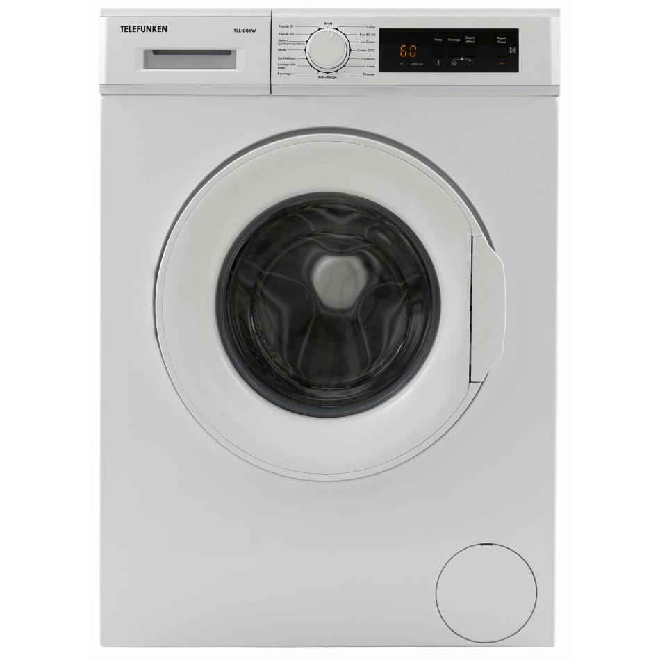 Lave-Linge Frontal TELEFUNKEN TLL1006W – 6 Kg, Essorage 1000 trs/min - vue 4