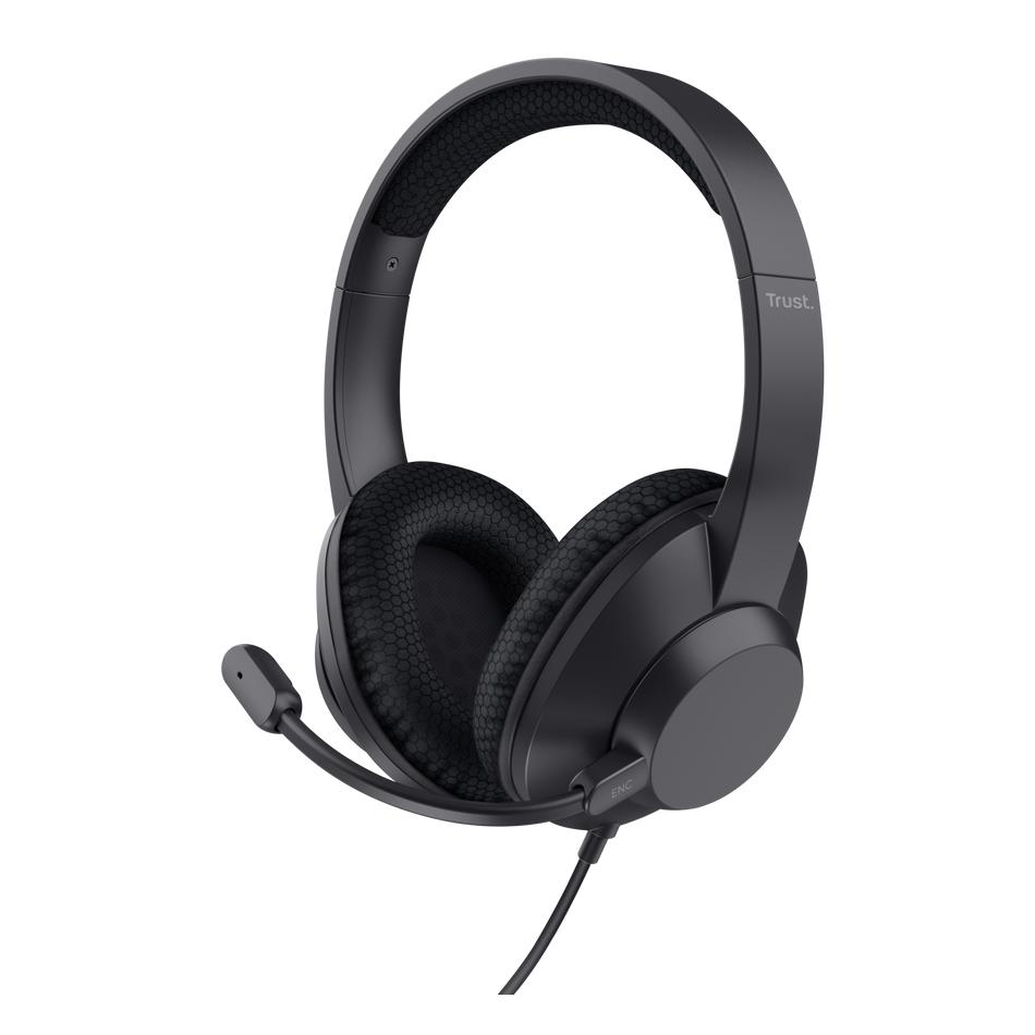 Casque Trust Ayda Max 25462 – Filaire, Appels/Musique, USB Type-C/Type-A - vue 6