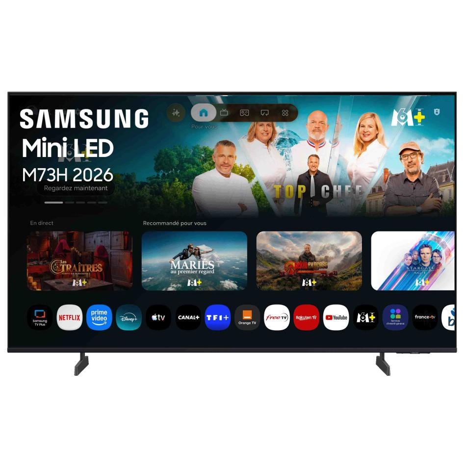 Samsung 50M73H TV MiniLED 50 127 cm 4K UHD 3840x2160 Gaming Hub Smart TV 3xHDMI WiFi - vue 3
