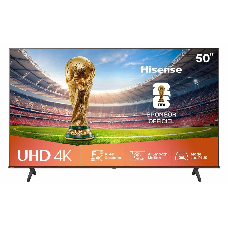 Hisense Smart TV 50" 4K Ultra HD 2025 50A6Q Smart TV VIDAA U8 Dolby Vision HDR 10 Game Mode Plus Alexa Built in VIDAA Voice Tuner DVB T2S2 HEVC 10 Lativu 4K 50'' 2025 LED - vue 8