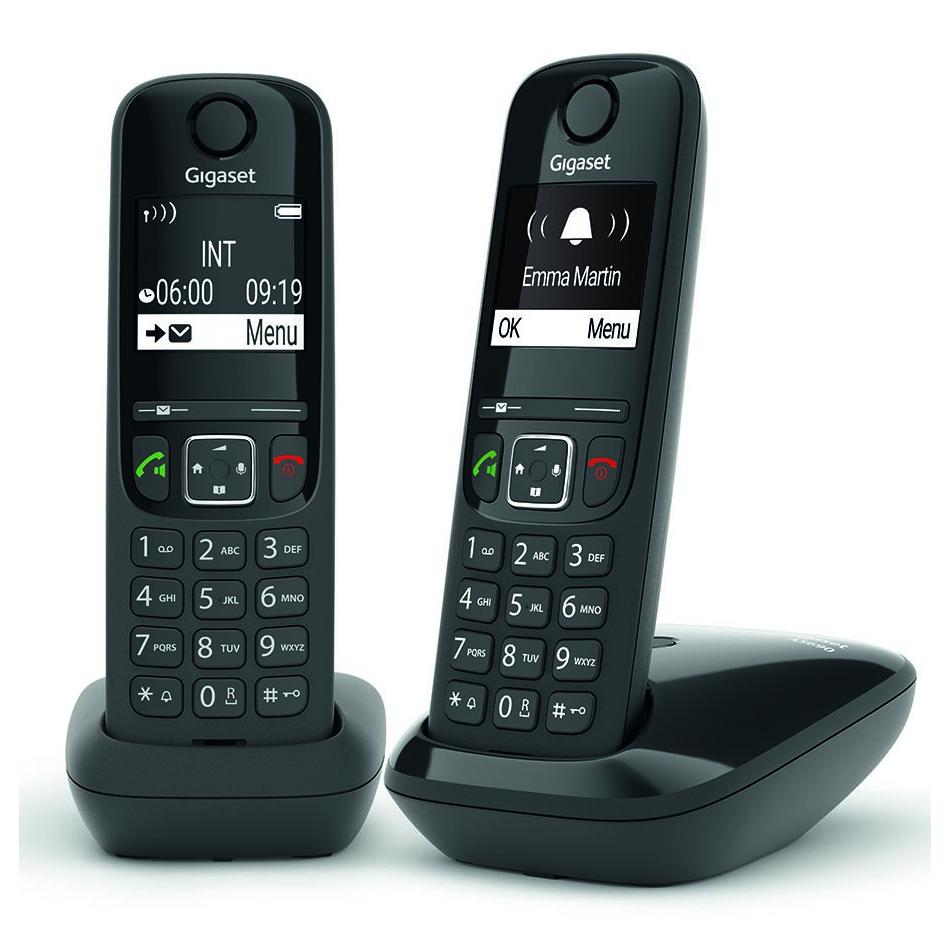 Téléphone sans fil GIGASET SIEMENS GIGA AS 690 DUO NOIR