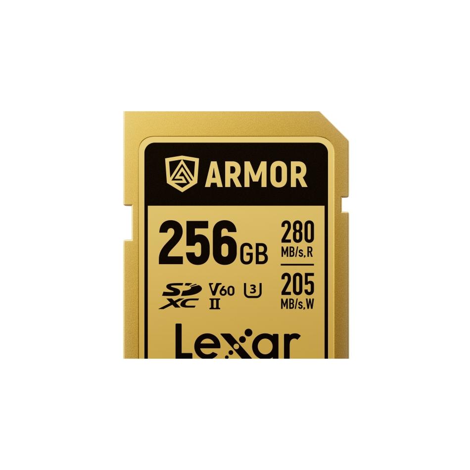 Carte mémoire LEXAR SDXC PRO GOLD ARMOR 256 V 60