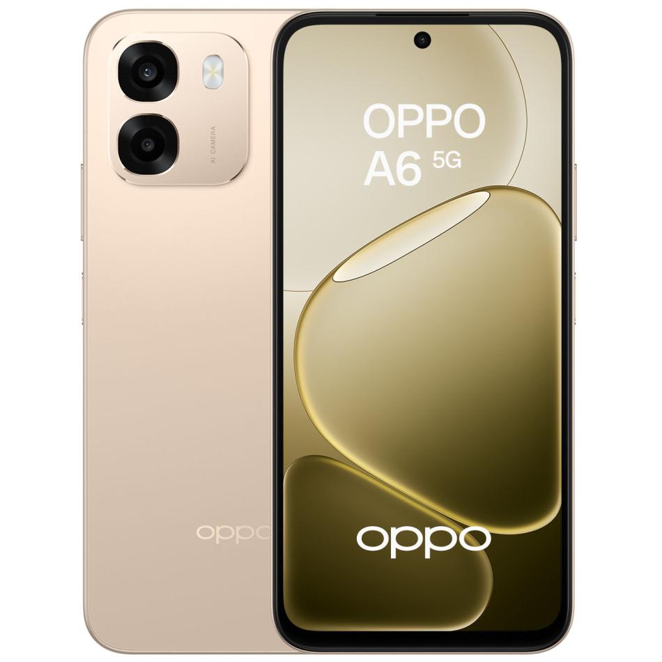 OPPO A6 5G 6.75 Double SIM Android 15 USB Type C 6 Go 6550 mAh Or - vue 4