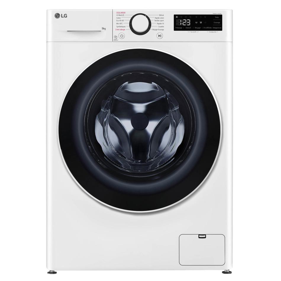 LG Lave linge frontal 9 kg essorage 1400 trmin F94R50WHS - vue 3