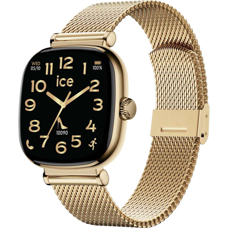 Montre Femme Connectée Ice Smart Sq 2.0 Gold Maille Milanaise 1.7 37mm - vue 3