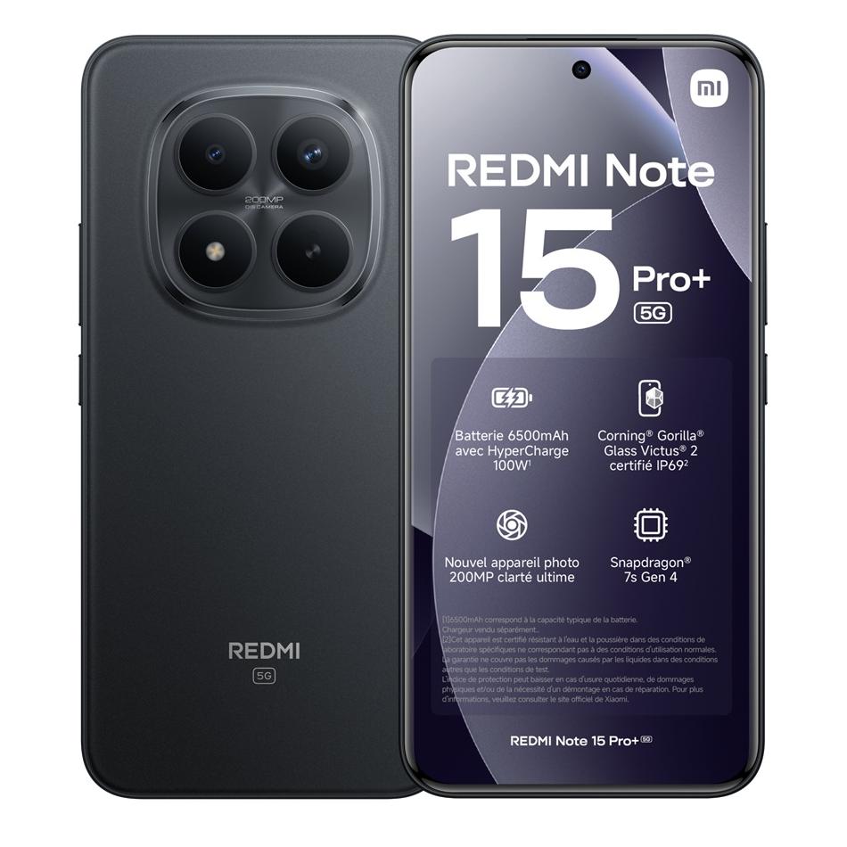 Xiaomi Redmi Note 15 Pro+ 512 Go Noir - vue 7