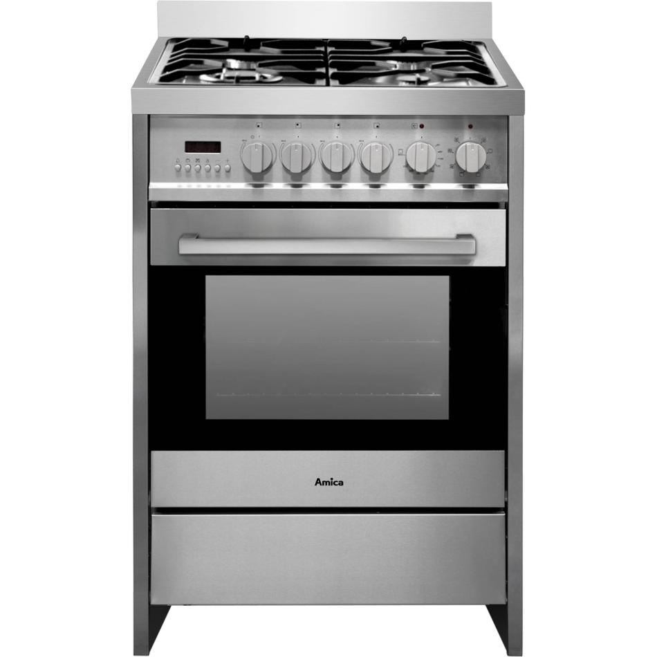 AMICA Cuisinière mixte Inox ACME2005X - vue 2