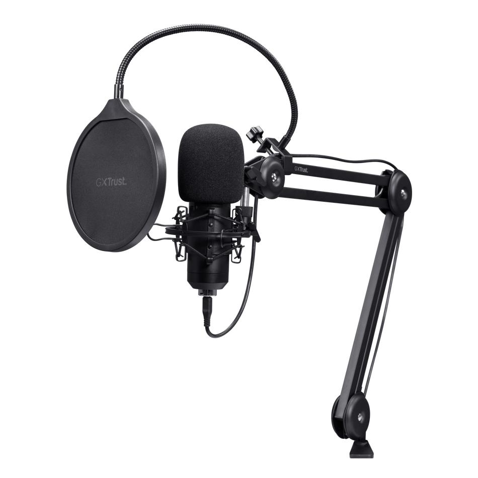Microphone Trust GXT 270 Emita II+ – USB, Cardioïde, Streaming - vue 3
