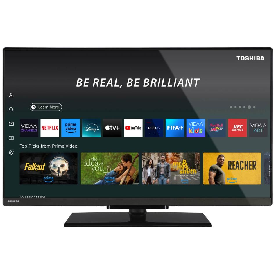 Toshiba 32WV3563DG 32 LED HD Ready Smart TV VIDAA Alexa Dolby Audio - vue 4