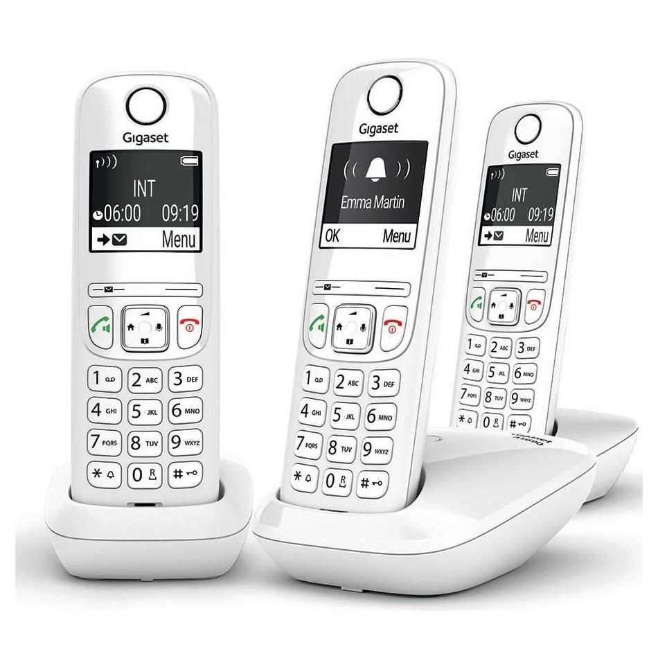 GIGASET Téléphone résidentiel sans répondeur AS690TRIONOIR