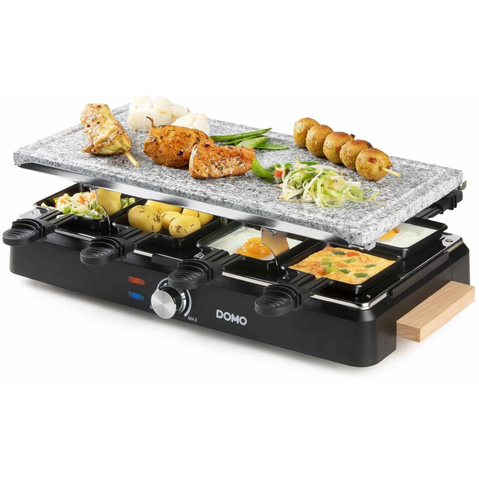 Raclettegrill DOMO DO9262G 1400 Watt 2 plaques de cuisson 8 personnes - vue 4