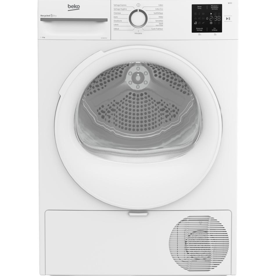 Sèche-Linge Pompe à Chaleur Beko D3H18D01W – 8 Kg, Classe D - vue 5