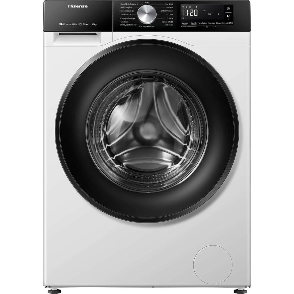 Machine à laver Hisense WF3S1043BW3 105 kg Wi Fi Vapeur 999% Classe A - vue 3