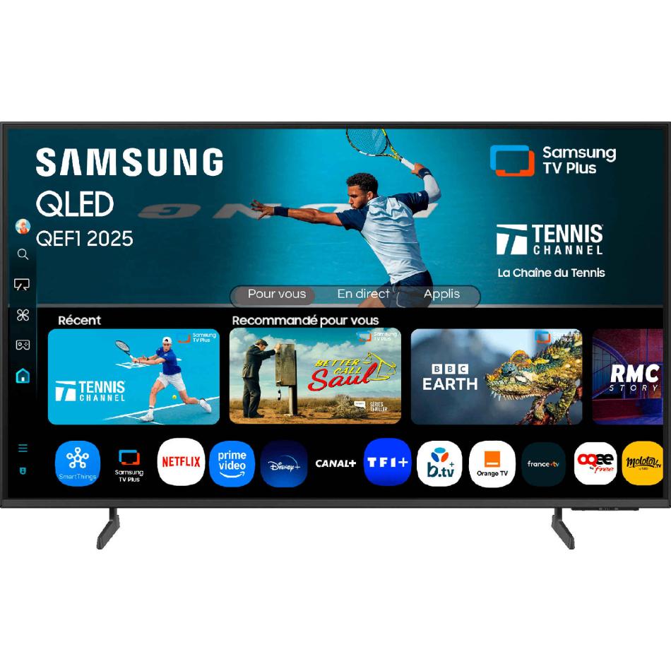 Samsung 75QEF1 TV QLED 75 190 cm 4K UHD 3840x2160 HDR10+ Smart TV Gaming Hub 3xHDMI WiFi - vue 2