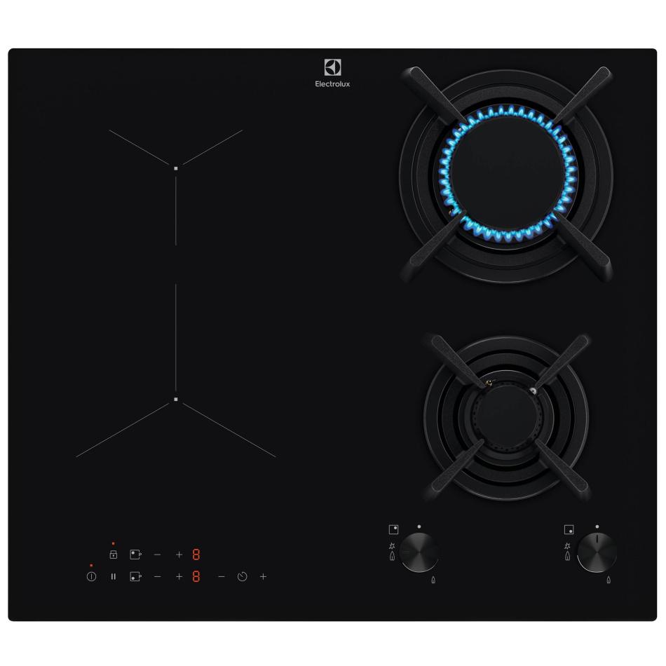 ELECTROLUX table mixte gaz induction 2+2 KDI640713K - vue 2