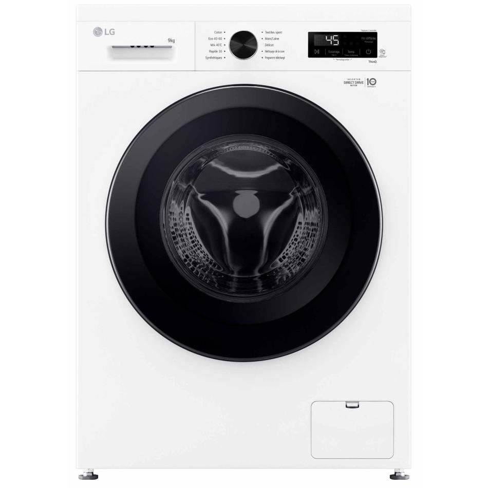 Lave-Linge Hublot LG F94B15WHS – 9 Kg, 1400 Tr/min, Classe A, Connecté - vue 9