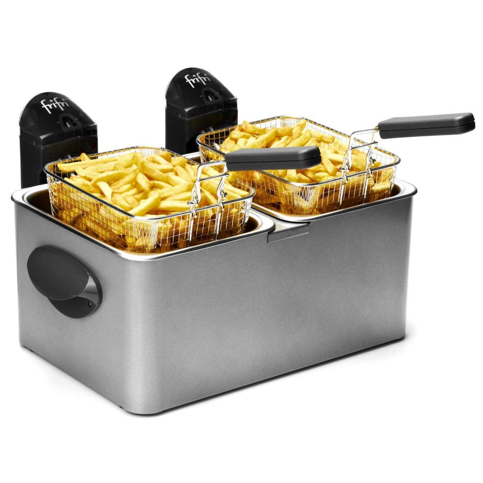 Friteuse Double FRIFRI F1968 – 2 x 3200 W, 2 x 3,5 L, Zone Froide - vue 4