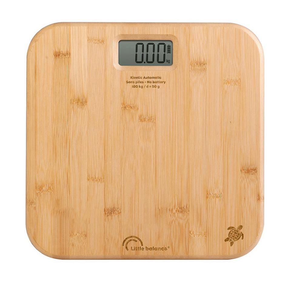 Pèse personne LITTLE BALANCE Kinétic automatique Bambou - vue 3