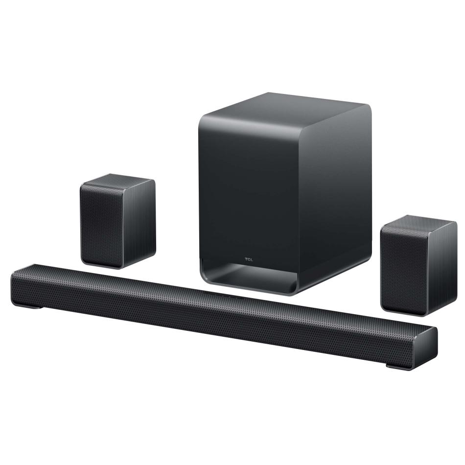 Barre de son TCL S65K Dolby Atmos 5.1 Caisson de basses sans fil Enceintes arrières surround - vue 2