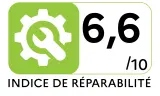 Aspirateur balai ELECTROLUX ES52CB18UG - Indice de réparabilité