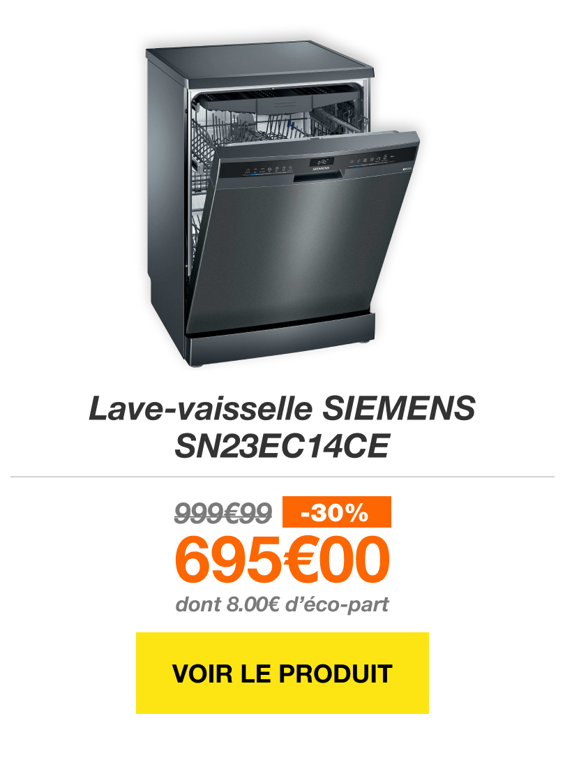 Lave-vaisselle 60 cm SIEMENS SN23EC14CE