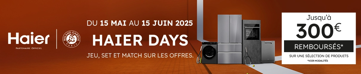 Offre de remboursement Haier MDA