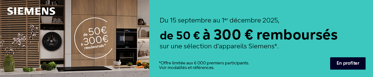 Offre de remboursement Siemens