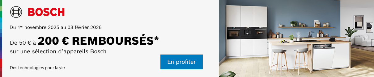 Offre de remboursement Bosch