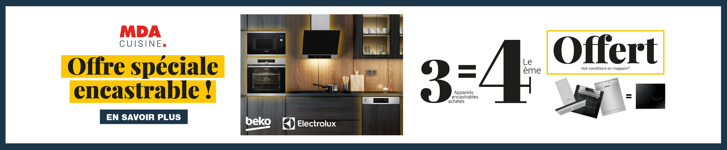 3 appareils achetés le 4ème offert