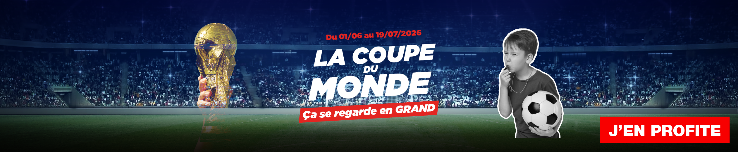 Sélection téléviseurs coupe du monde foot 2026