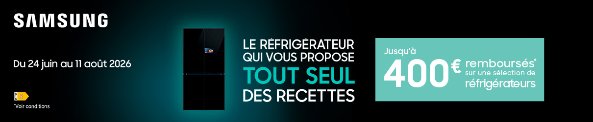 Offre de remboursement réfrigérateur Samsung