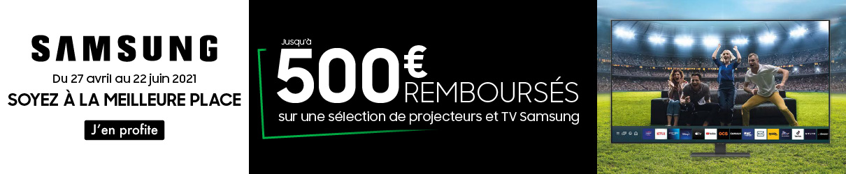 Offre Samsung 500€ remboursés MDA